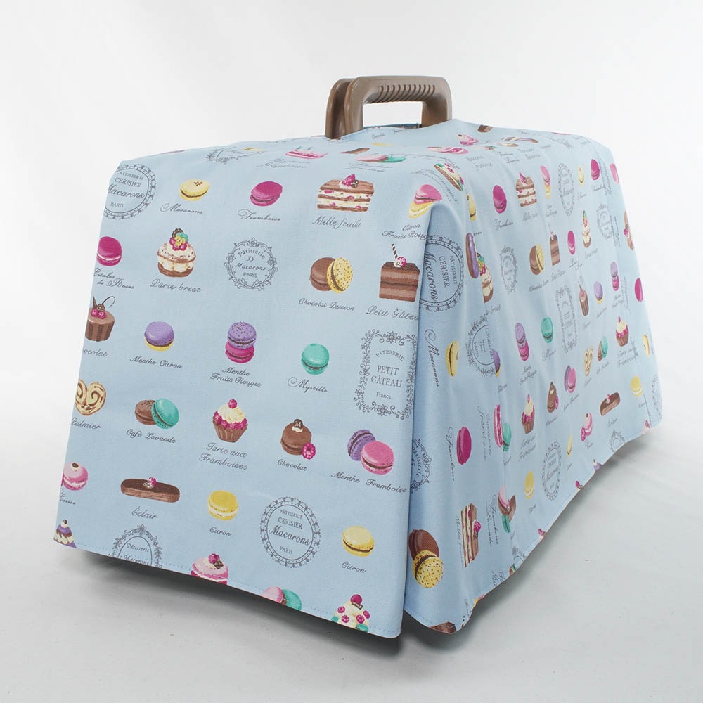 Helen's クレートカバー マカロンブルードット Sサイズ トグルボタン無し