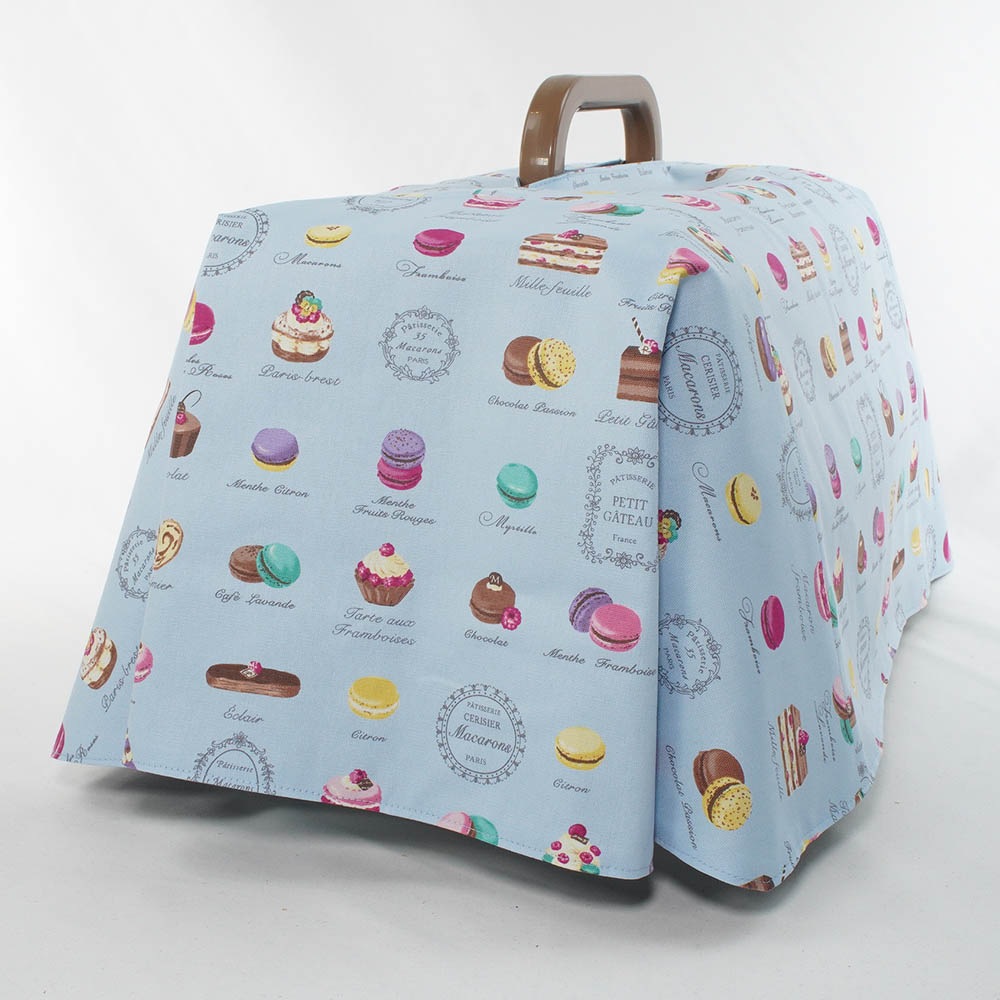 Helen's クレートカバー マカロンブルードット Sサイズ トグルボタン無し