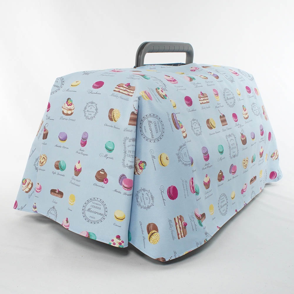 Helen's クレートカバー マカロンブルードット Sサイズ トグルボタン無し