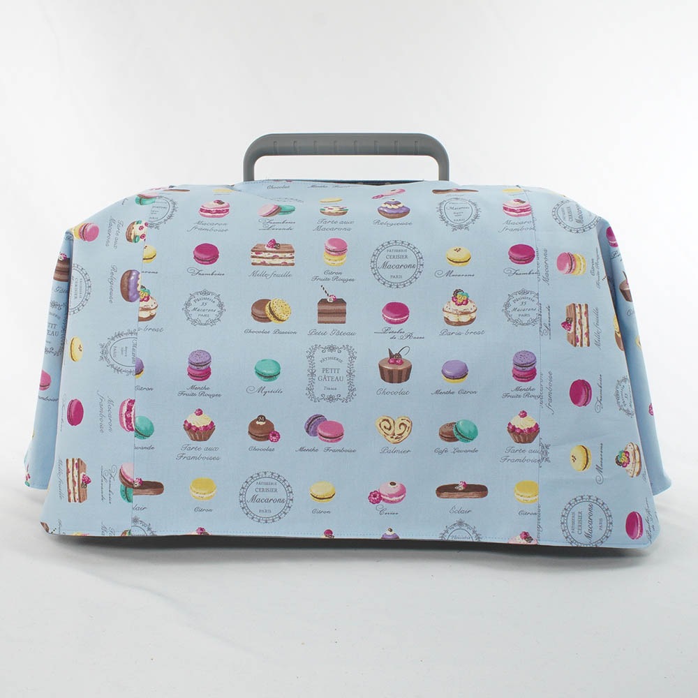 Helen's クレートカバー マカロンブルードット Sサイズ トグルボタン無し