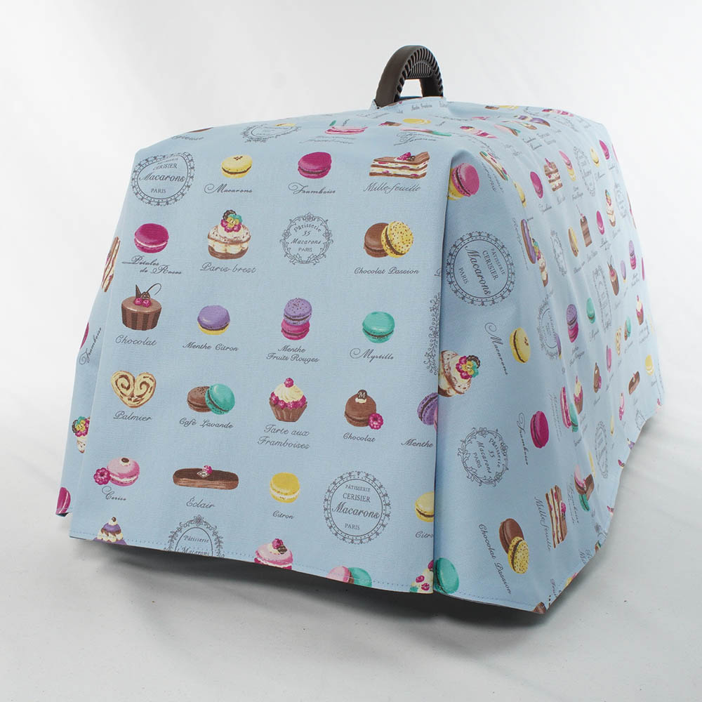 Helen's クレートカバー マカロンブルードット Sサイズ トグルボタン無し