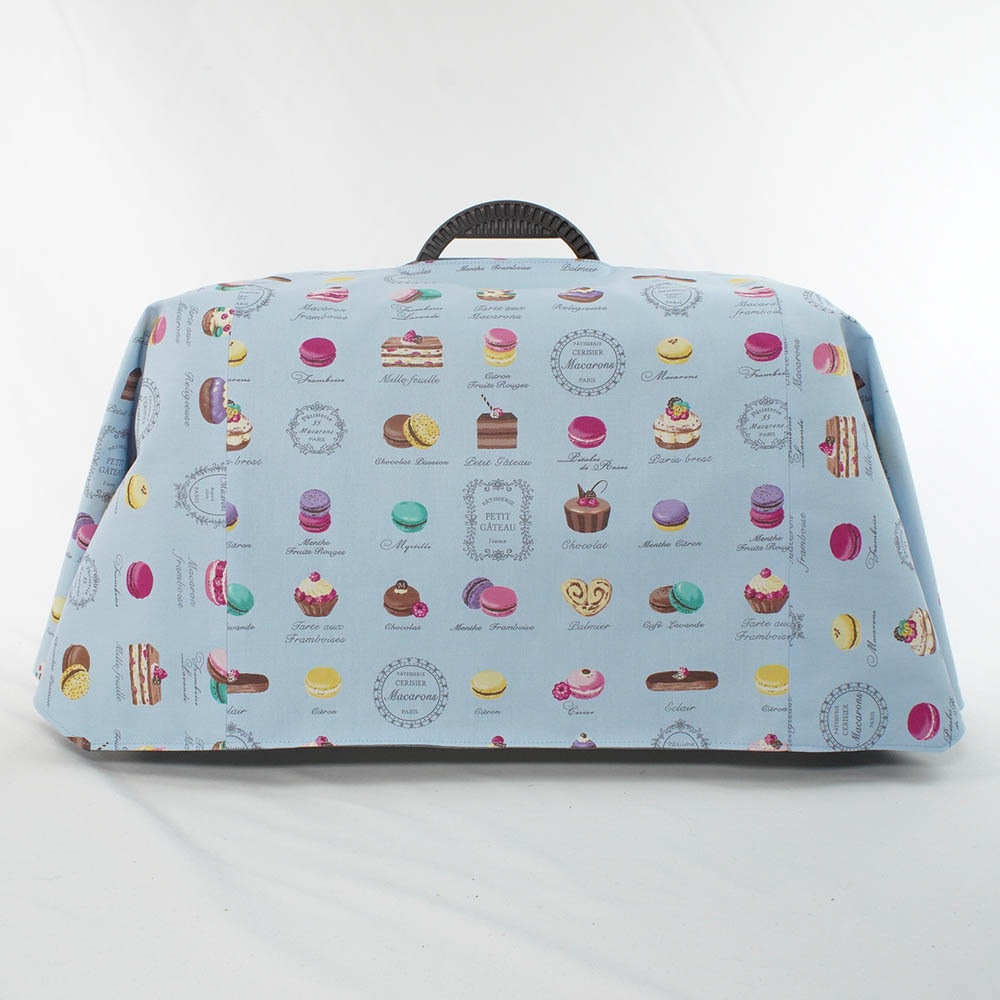 Helen's クレートカバー マカロンブルードット Sサイズ トグルボタン無し