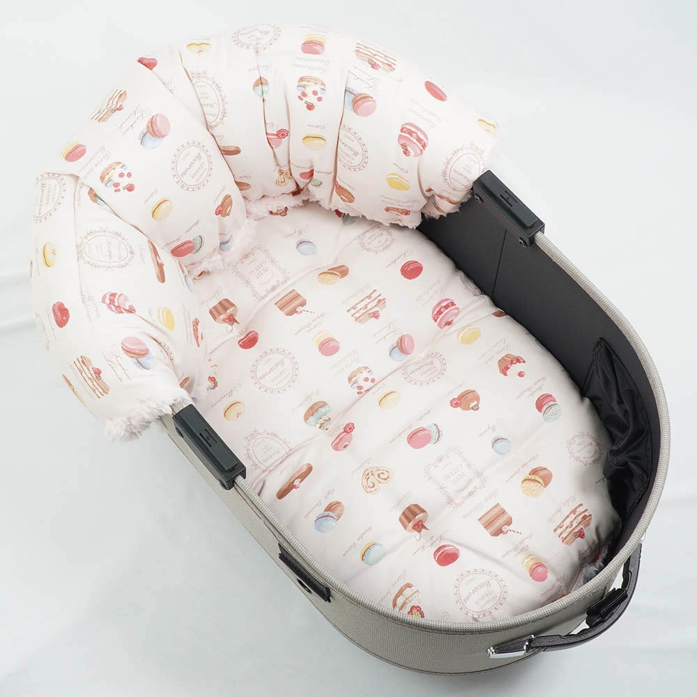 【500円OFF】DOME3レギュラー用クッションセット ぷくぷく あごのせクッション＋縁無しクッションベッド Mサイズ マカロンシャービーピンクファー