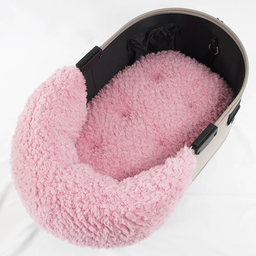 【500円OFF】DOME3レギュラー用クッションセット ぷくぷく あごのせクッション＋縁無しクッションベッド Mサイズ マカロンハニーピンクファー