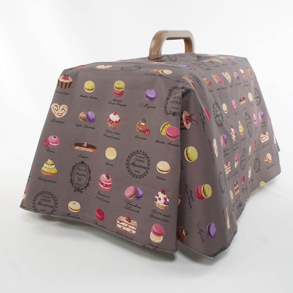 Helen's クレートカバー マカロンチョコドット Sサイズ トグルボタン無し