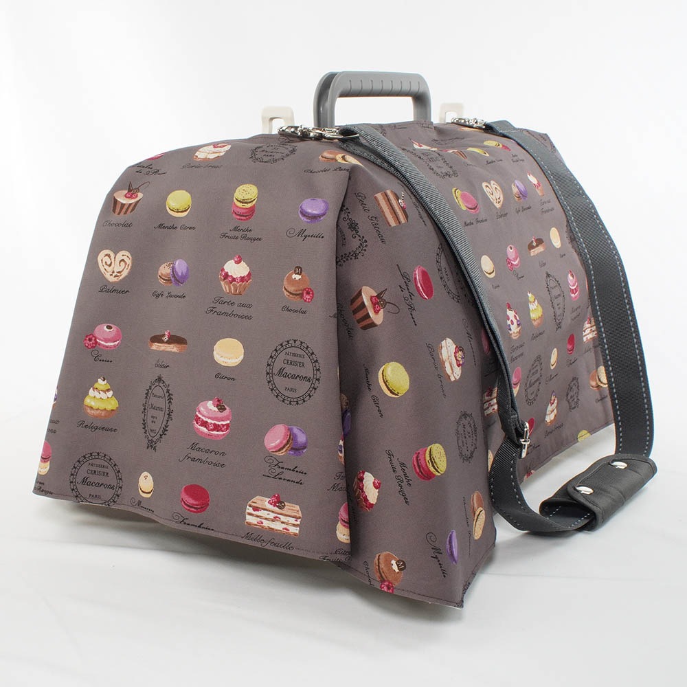 Helen's クレートカバー マカロンチョコドット Sサイズ トグルボタン無し