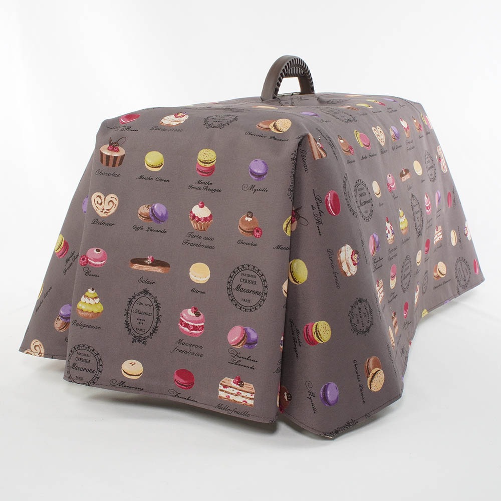 Helen's クレートカバー マカロンチョコドット Sサイズ トグルボタン無し