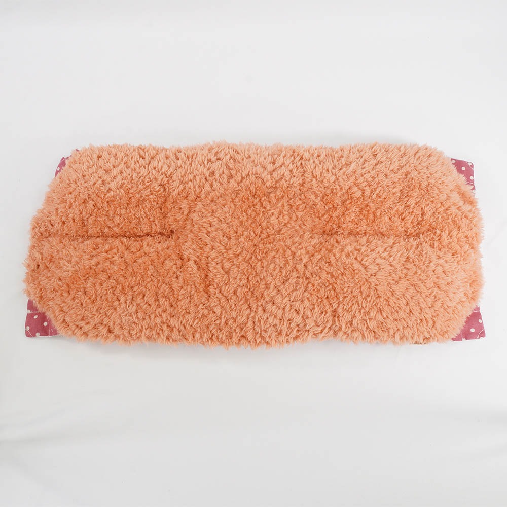 【500円OFF】DOME3レギュラー用クッションセット ぷくぷく あごのせクッション＋縁無しクッションベッド Mサイズ マカロンピンクファーコーラル