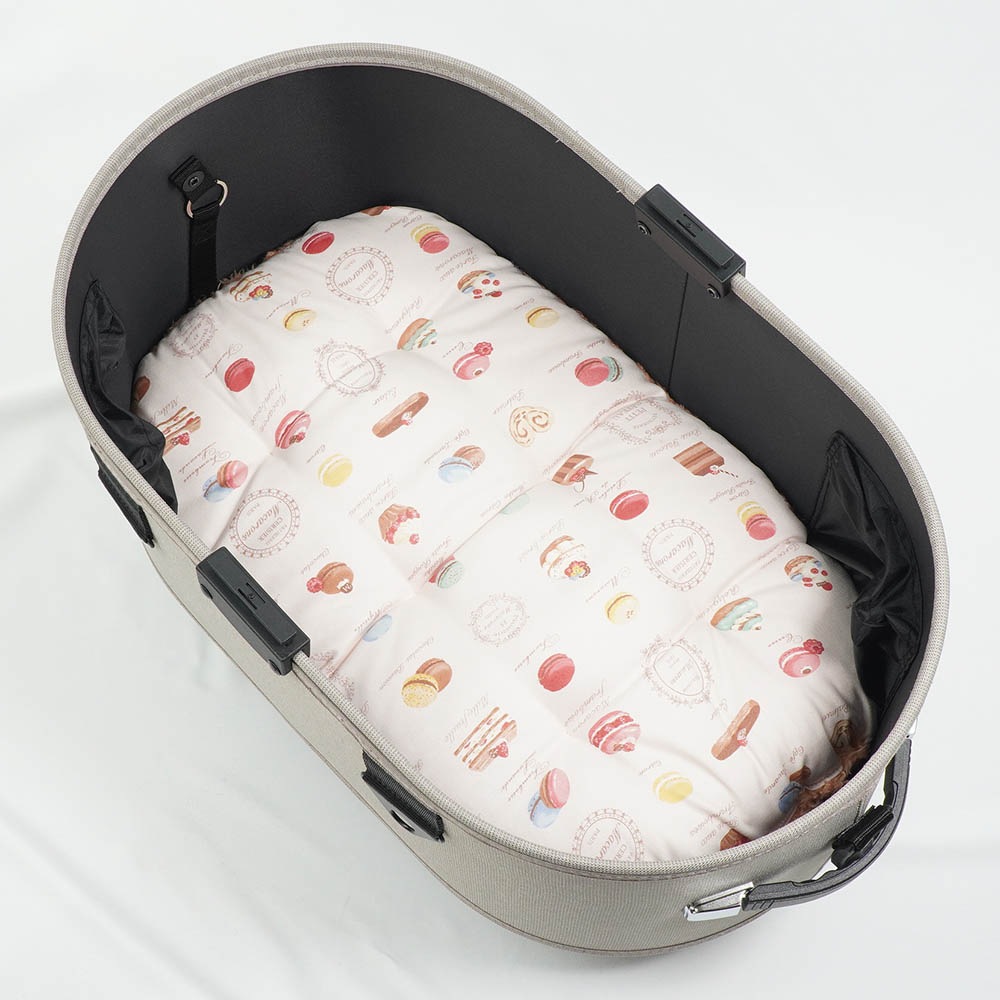 【500円OFF】DOME3レギュラー用クッションセット ぷくぷく あごのせクッション＋縁無しクッションベッド Mサイズ マカロンピンクファーコーラル