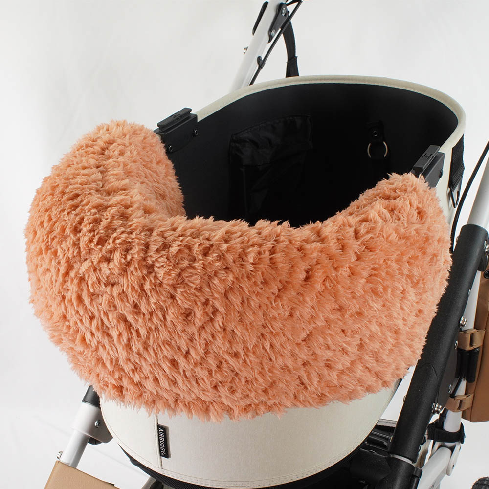 【500円OFF】DOME3レギュラー用クッションセット ぷくぷく あごのせクッション＋縁無しクッションベッド Mサイズ マカロンピンクファーコーラル