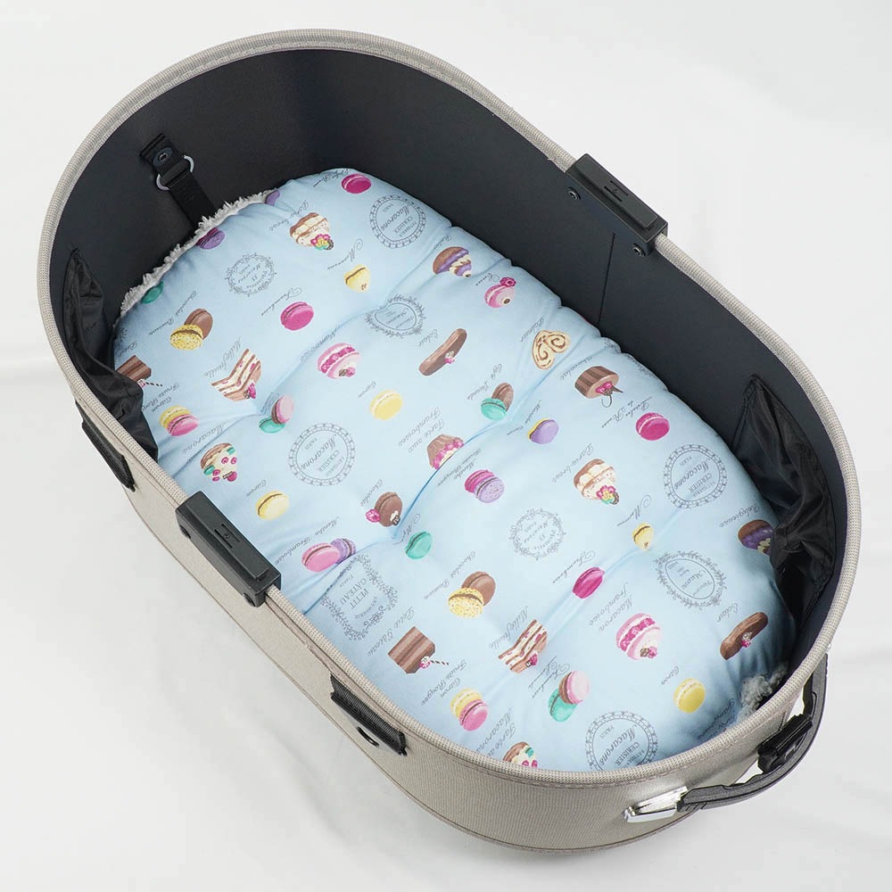 【500円OFF】DOME3レギュラー用クッションセット ぷくぷく あごのせクッション＋縁無しクッションベッド Mサイズ マカロンブルーファー