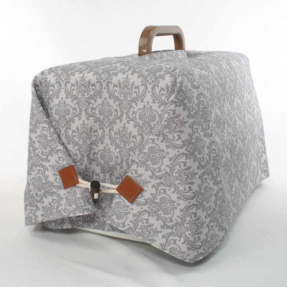 Helen's クレートカバー ダマスクグレー Sサイズ トグルボタン付き