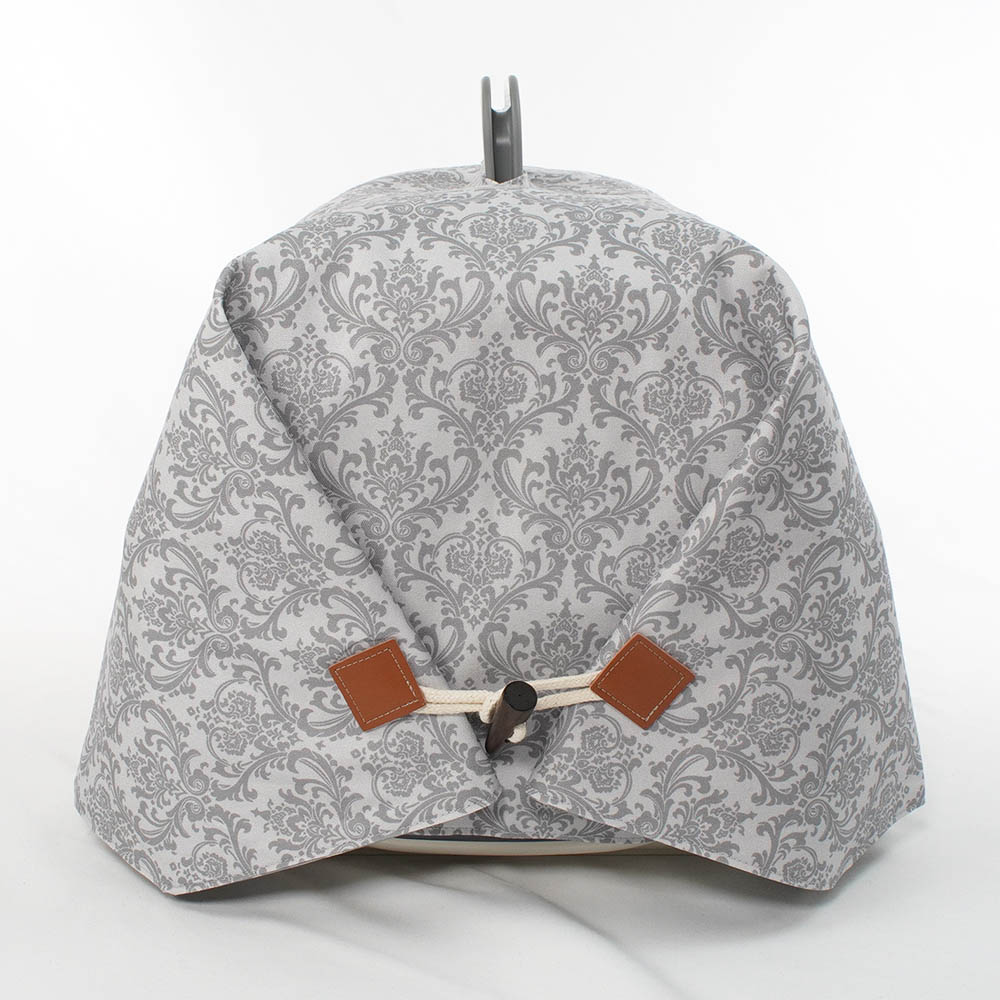 Helen's クレートカバー ダマスクグレー Sサイズ トグルボタン付き