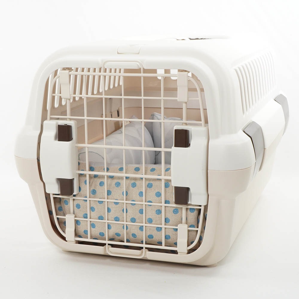 ペットが喜ぶ 夏用キャリークッションベッド 接触冷感 マーベラスクール Abuku グレー Sサイズ