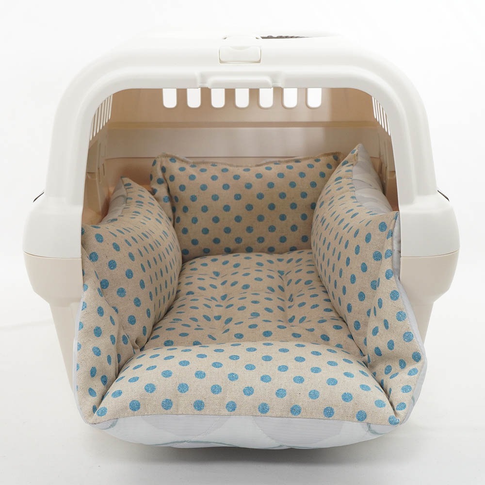 ペットが喜ぶ 夏用キャリークッションベッド 接触冷感 マーベラスクール Abuku グレー Sサイズ