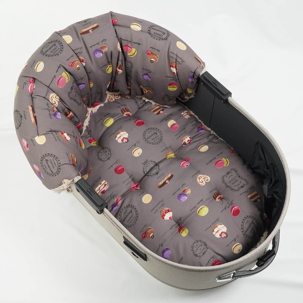 【500円OFF】DOME3レギュラー用クッションセット ぷくぷく あごのせクッション＋縁無しクッションベッド Mサイズ マカロンチョコファー