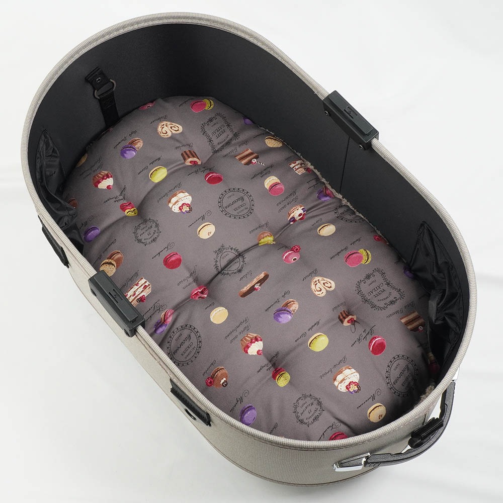 【500円OFF】DOME3レギュラー用クッションセット ぷくぷく あごのせクッション＋縁無しクッションベッド Mサイズ マカロンチョコファー