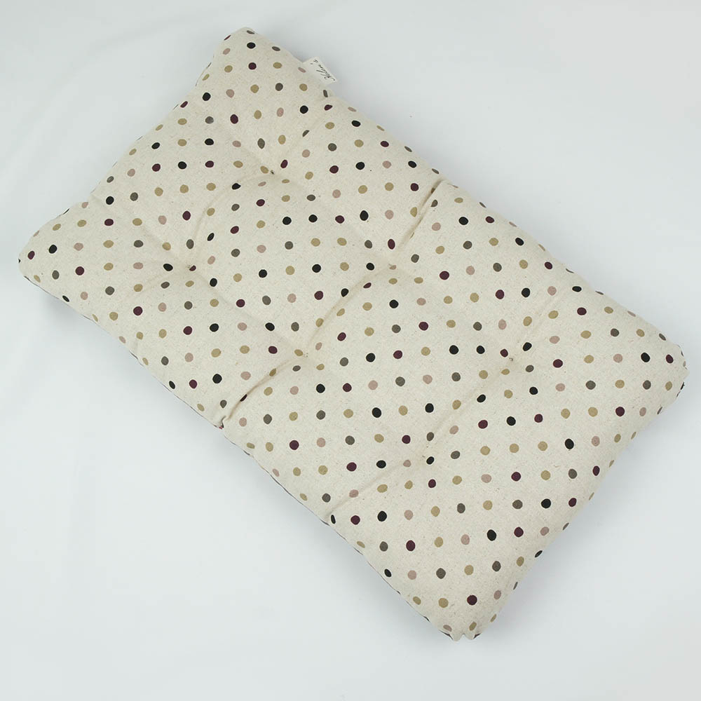 縁無しクッションベッド/クレートクッション マカロンチョコドット Sサイズ