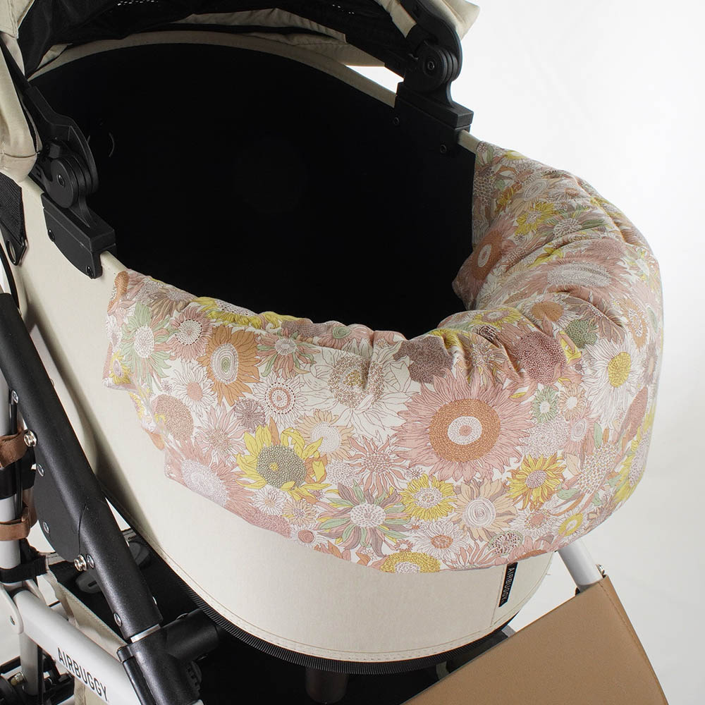 【500円OFF】DOME3ラージ用クッションセット ぷくぷく あごのせクッション＋キャリークッションベッド Mサイズ リバティプリント スモールスザンナ 両面生地ベージュドット