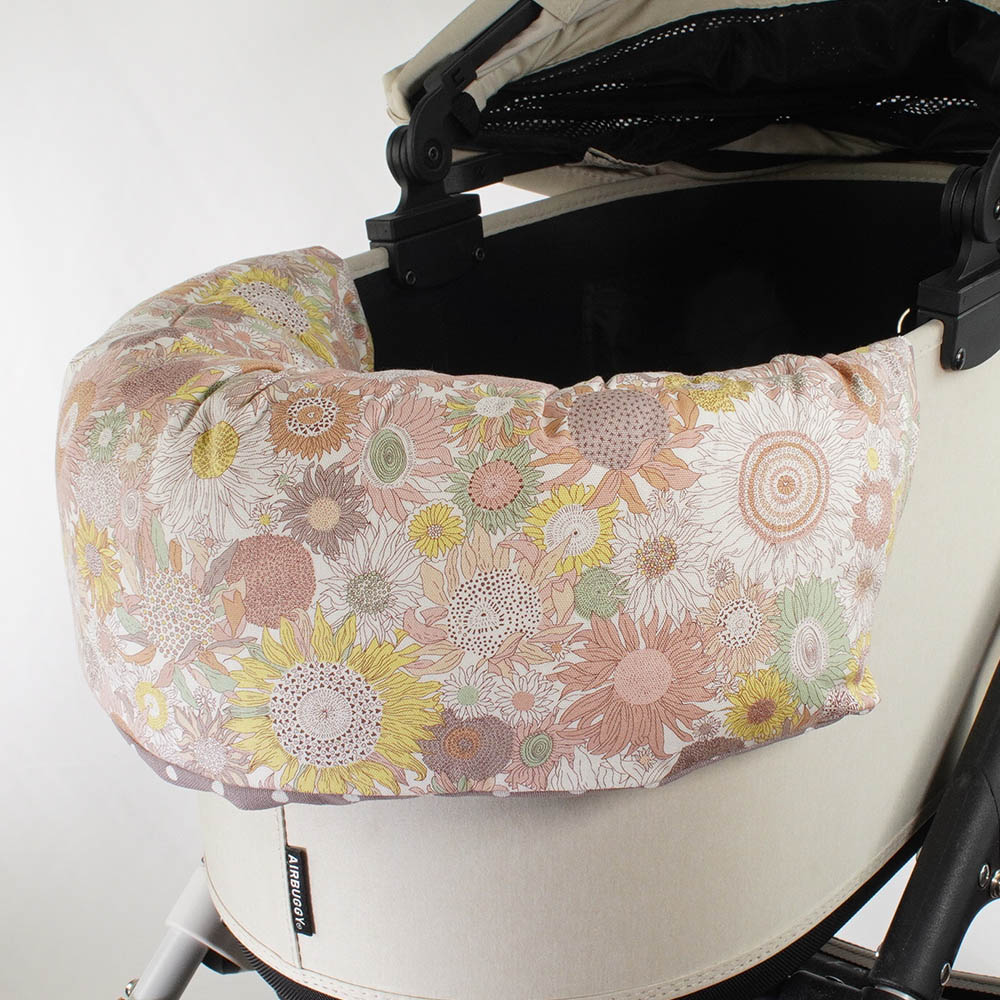 【500円OFF】DOME3ラージ用クッションセット ぷくぷく あごのせクッション＋キャリークッションベッド Mサイズ リバティプリント スモールスザンナ 両面生地ベージュドット