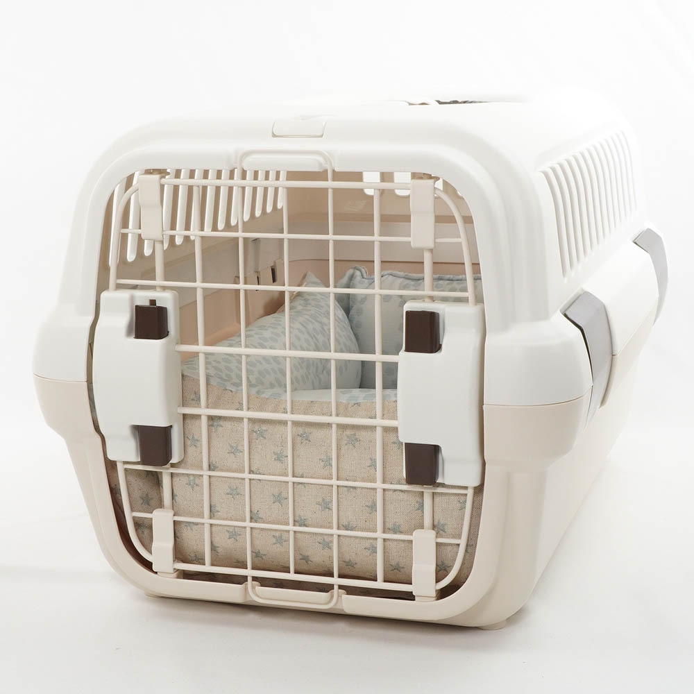 ペットが喜ぶ 夏用キャリークッションベッド 接触冷感 マーベラスクール Ginga ブルー Sサイズ