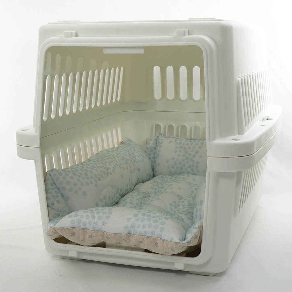 ペットが喜ぶ 夏用キャリークッションベッド 接触冷感 マーベラスクール Ginga ブルー Sサイズ