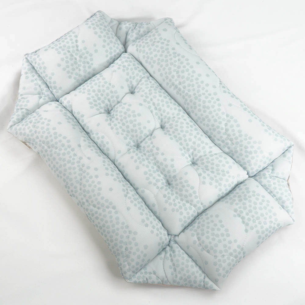 ペットが喜ぶ 夏用キャリークッションベッド 接触冷感 マーベラスクール Ginga ブルー Sサイズ