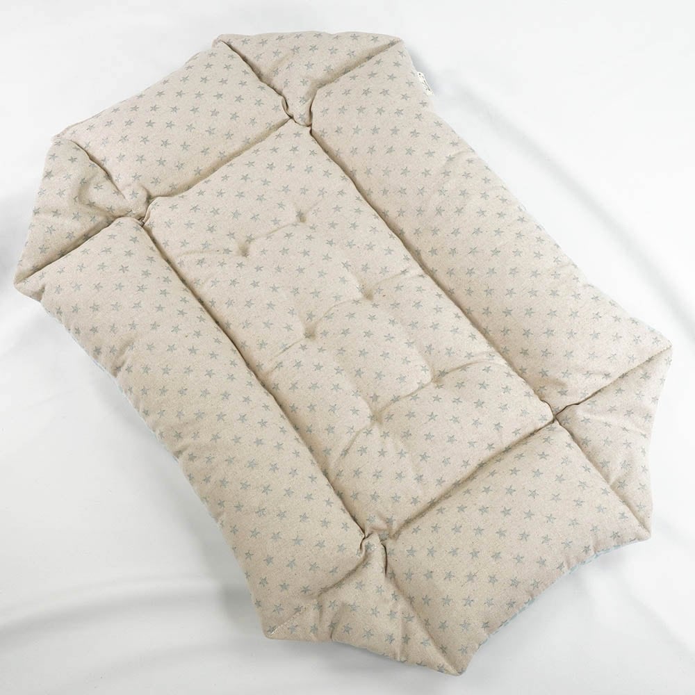 ペットが喜ぶ 夏用キャリークッションベッド 接触冷感 マーベラスクール Ginga ブルー Sサイズ