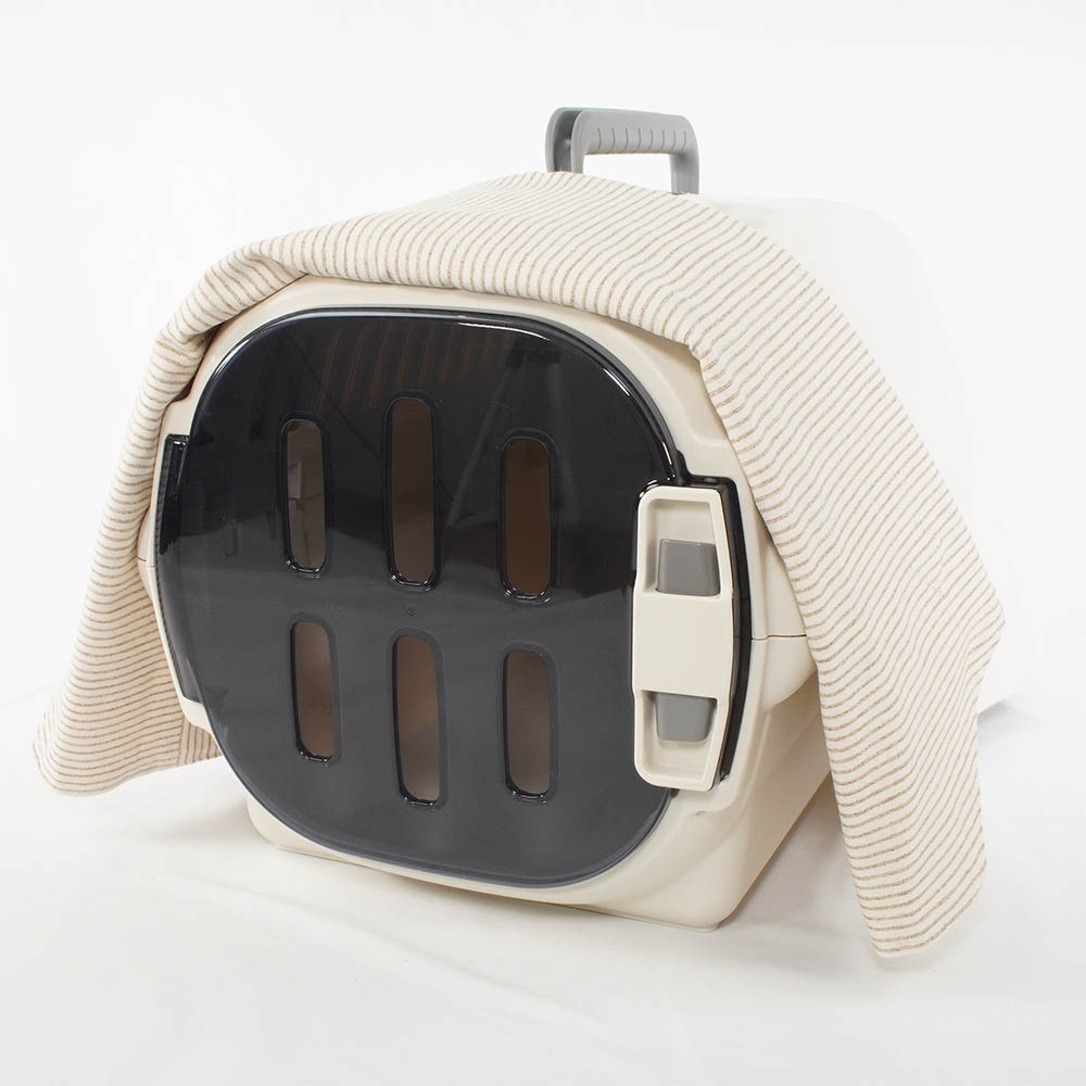 Helen's クレートカバー 生成 Sサイズ トグルボタン付き | 通年用