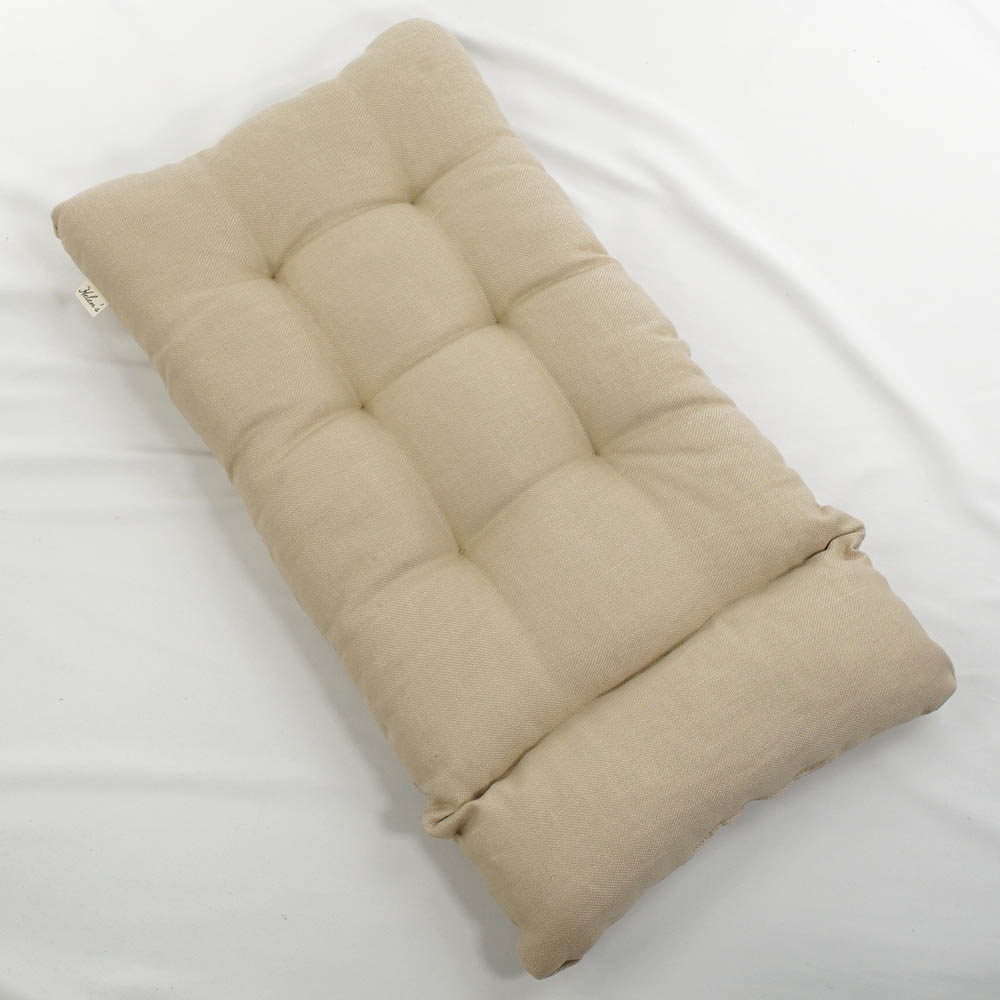 あごのせ縁無しクッション 高品質な厚めのリネン素材 リトアニアリネン（両面リネン）  Mサイズ