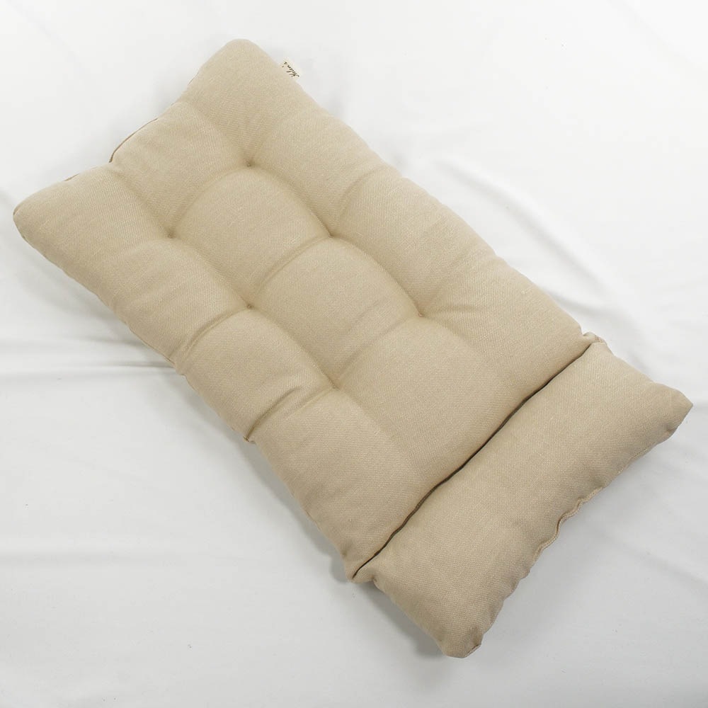 あごのせ縁無しクッション 高品質な厚めのリネン素材 リトアニアリネン（両面リネン）  Mサイズ