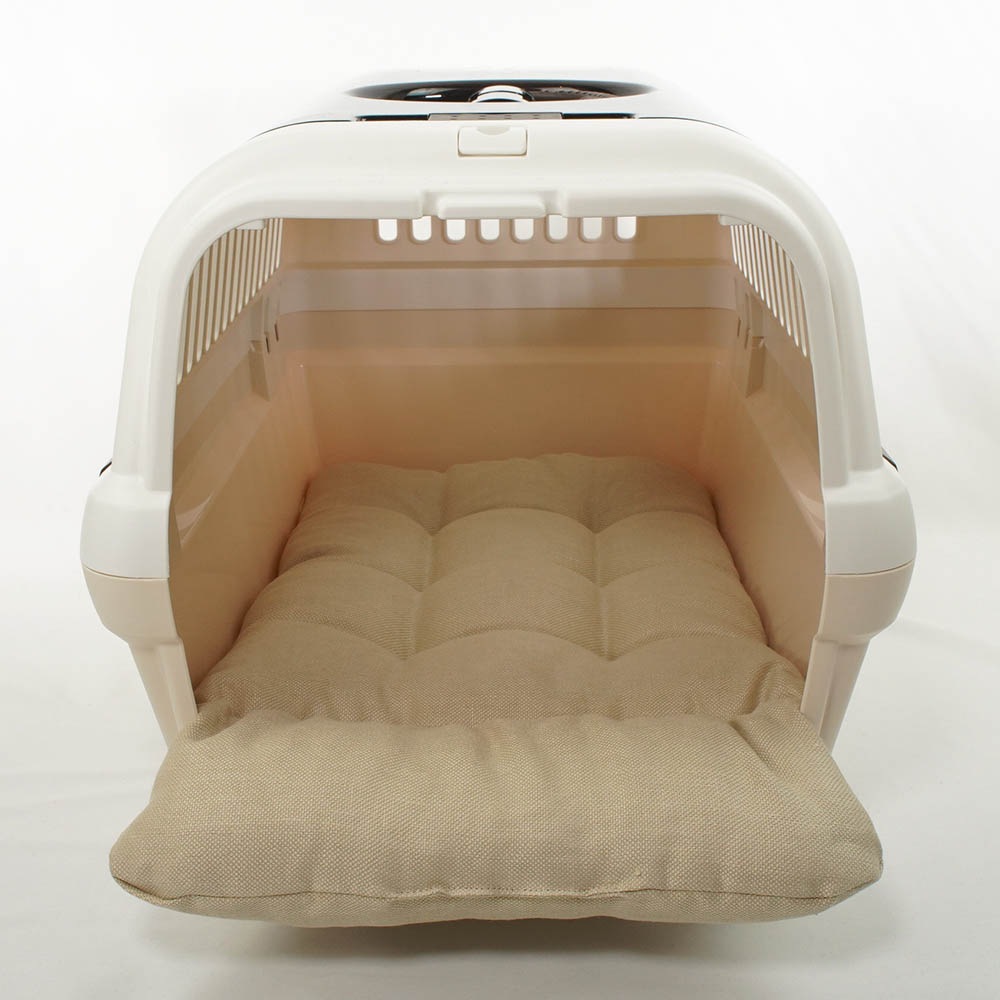 あごのせ縁無しクッション 高品質な厚めのリネン素材 リトアニアリネン（両面リネン）  Mサイズ