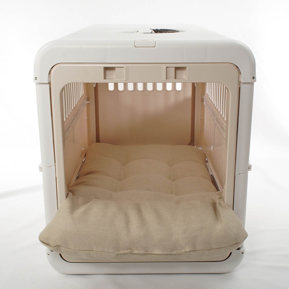 あごのせ縁無しクッション 高品質な厚めのリネン素材 リトアニアリネン（両面リネン）  Mサイズ