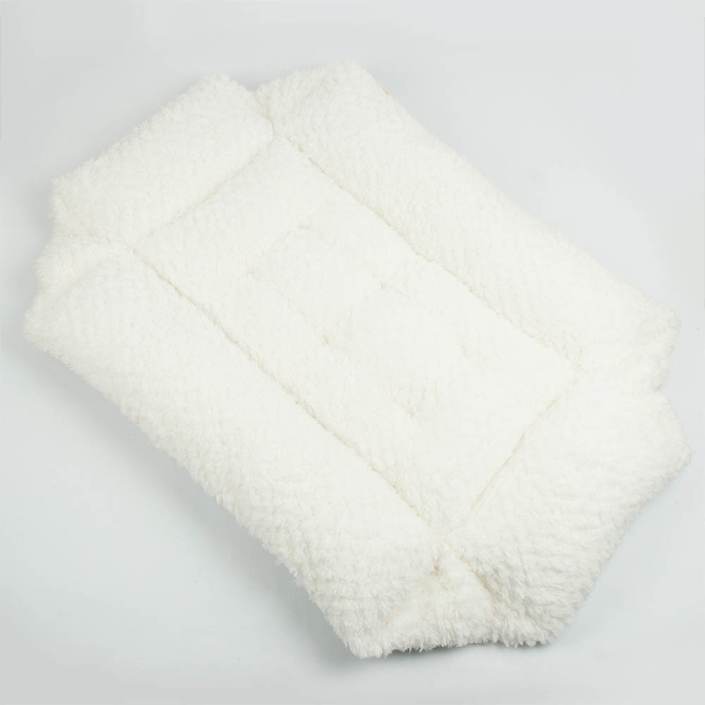 ペットが喜ぶ キャリークッションベッド/クレートクッション 10オンスデニムサックスファー Mサイズ