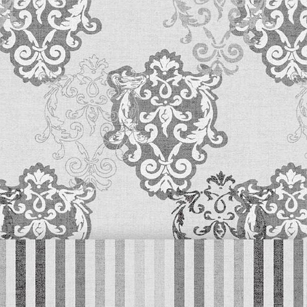 【500円OFF】DOME3レギュラー/ラージ用クッションセット ぷくぷくあごのせクッション＋あごのせ縁無しクッション Mサイズ ヴィンテージダマスク グレー