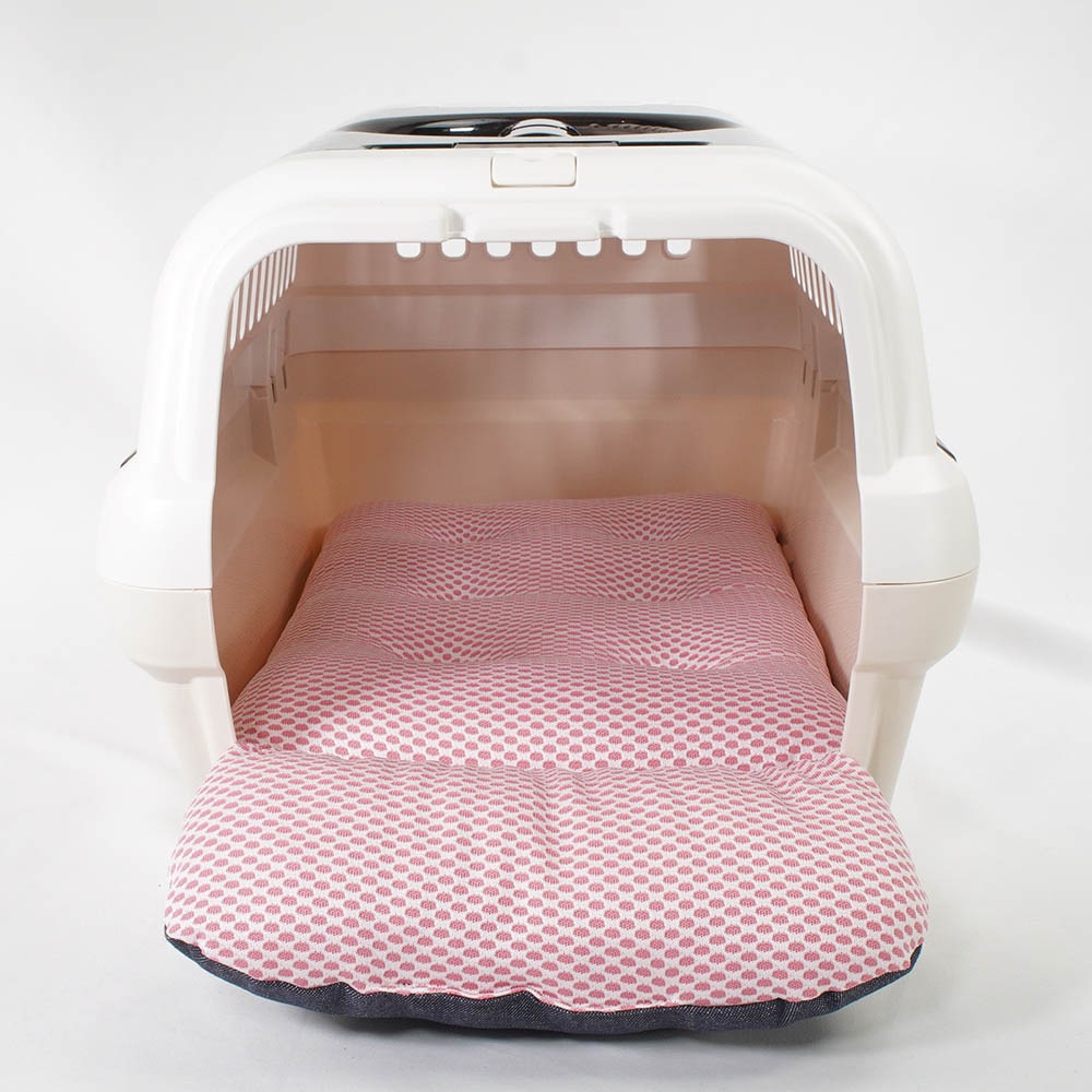 夏用 あごのせ縁無しクッション iCOLD 接触冷感 10オンスデニムネイビー Sサイズ