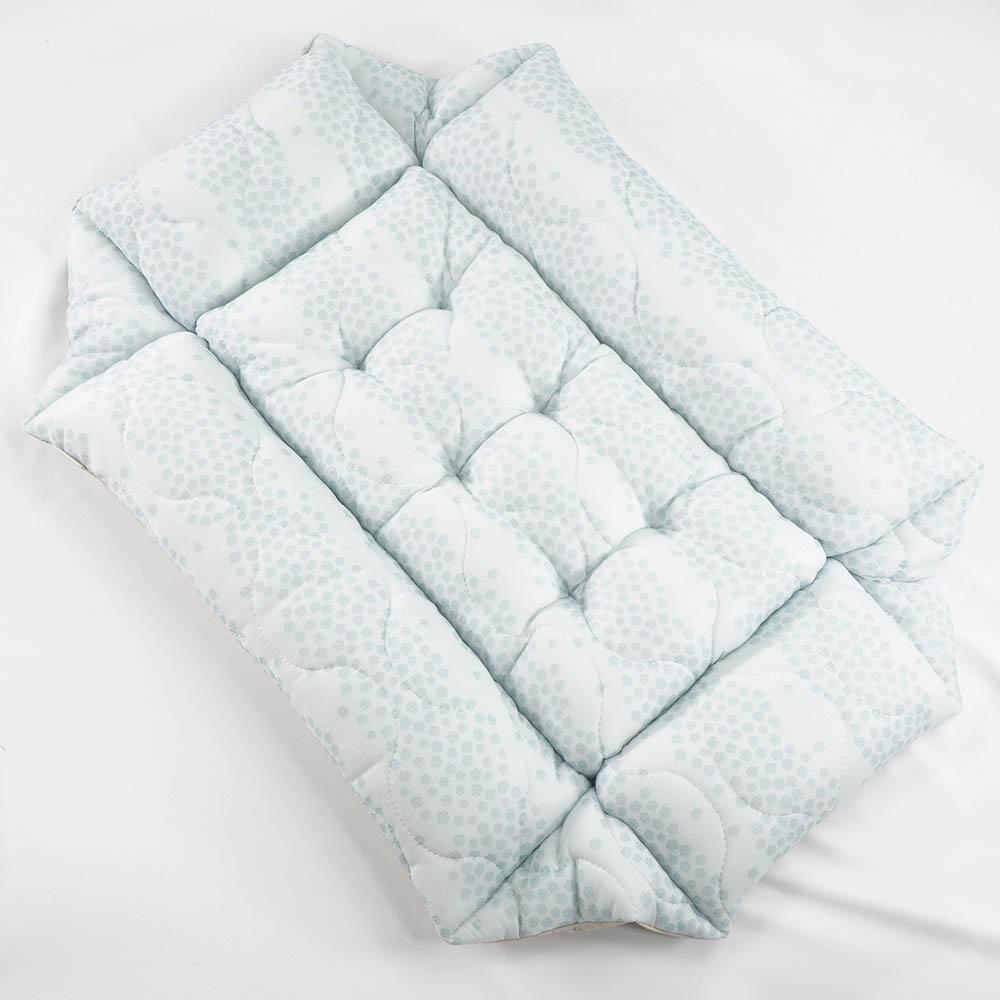 ペットが喜ぶ 夏用キャリークッションベッド 接触冷感 マーベラスクール Ginga ブルー Mサイズ