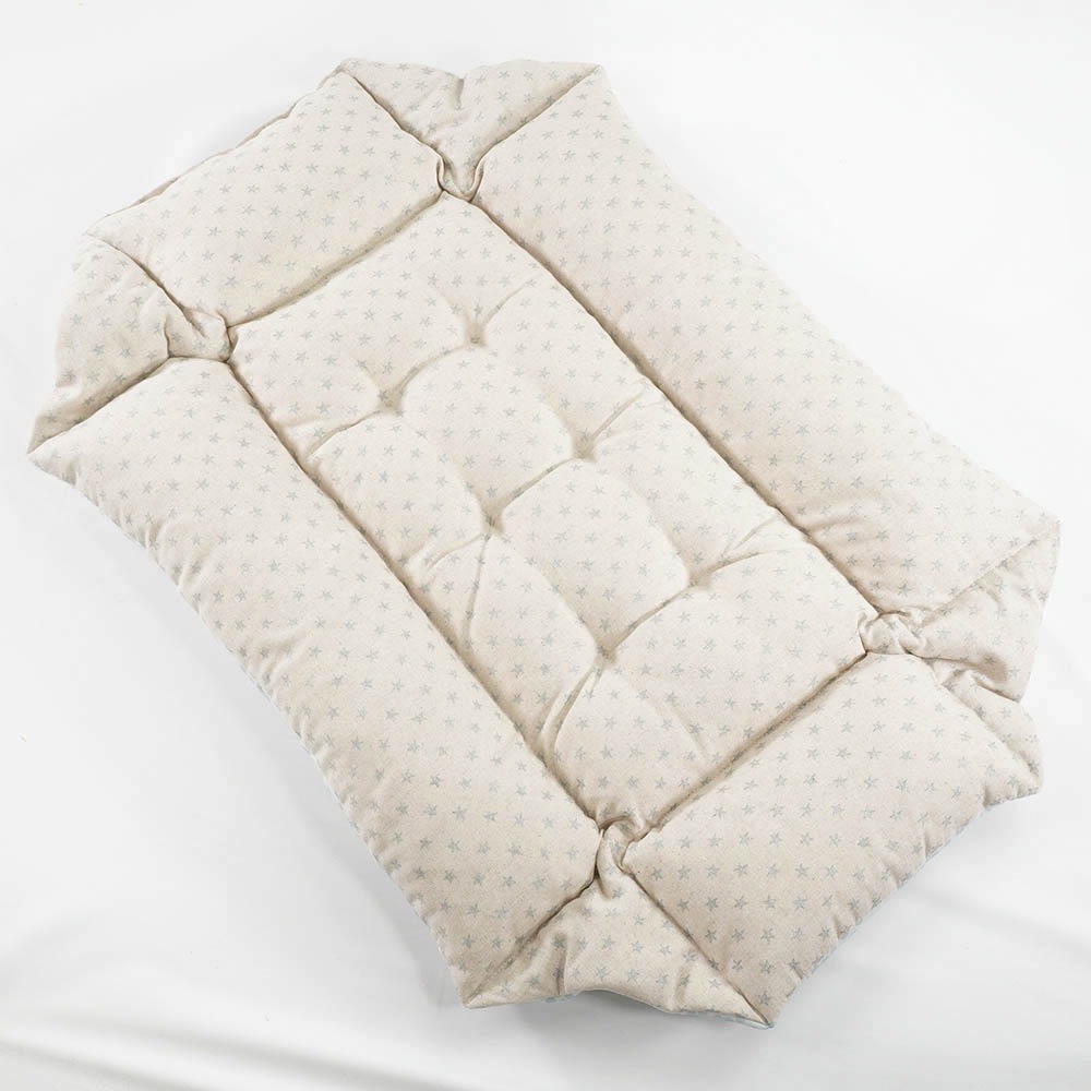 ペットが喜ぶ 夏用キャリークッションベッド 接触冷感 マーベラスクール Ginga ブルー Mサイズ