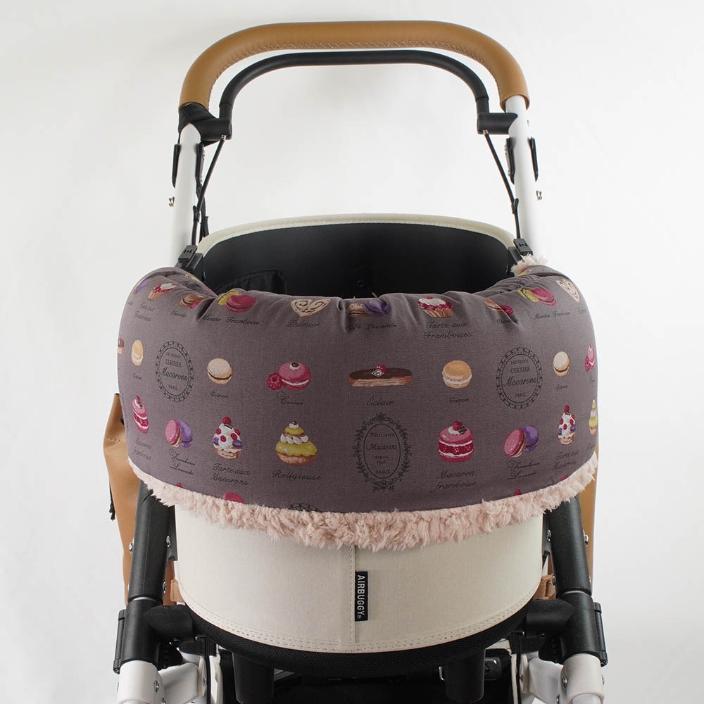 【500円OFF】DOME3レギュラー/ラージ用クッションセット ぷくぷくあごのせクッション+あごのせ縁無しクッション Mサイズ マカロンチョコファー