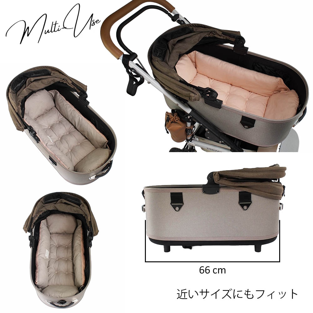 Helen's Via マルチフィット クレートクッション 犬用ベッド Mサイズ - 洗える ペットキャリー・プラスチックベッド・カート対応