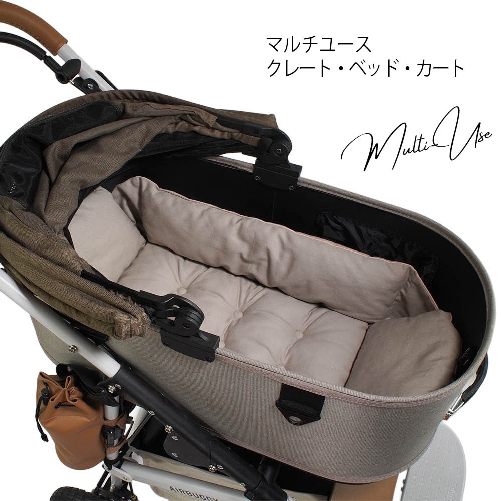 Helen's Via マルチフィット クレートクッション 犬用ベッド Mサイズ - 洗える ペットキャリー・プラスチックベッド・カート対応
