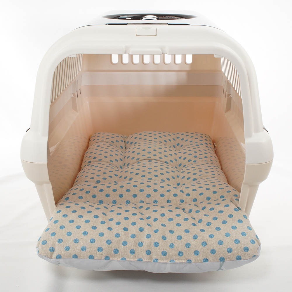 夏用あごのせ縁無しクッション/クレートクッション マーベラスクール Abuku グレー Mサイズ