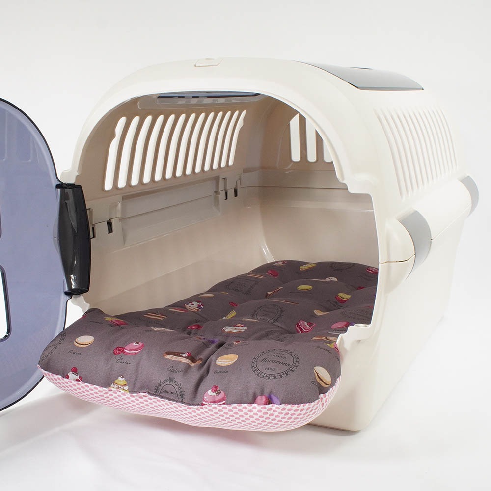 夏用 あごのせ縁無しクッション iCOLD 接触冷感 マカロンチョコ Mサイズ