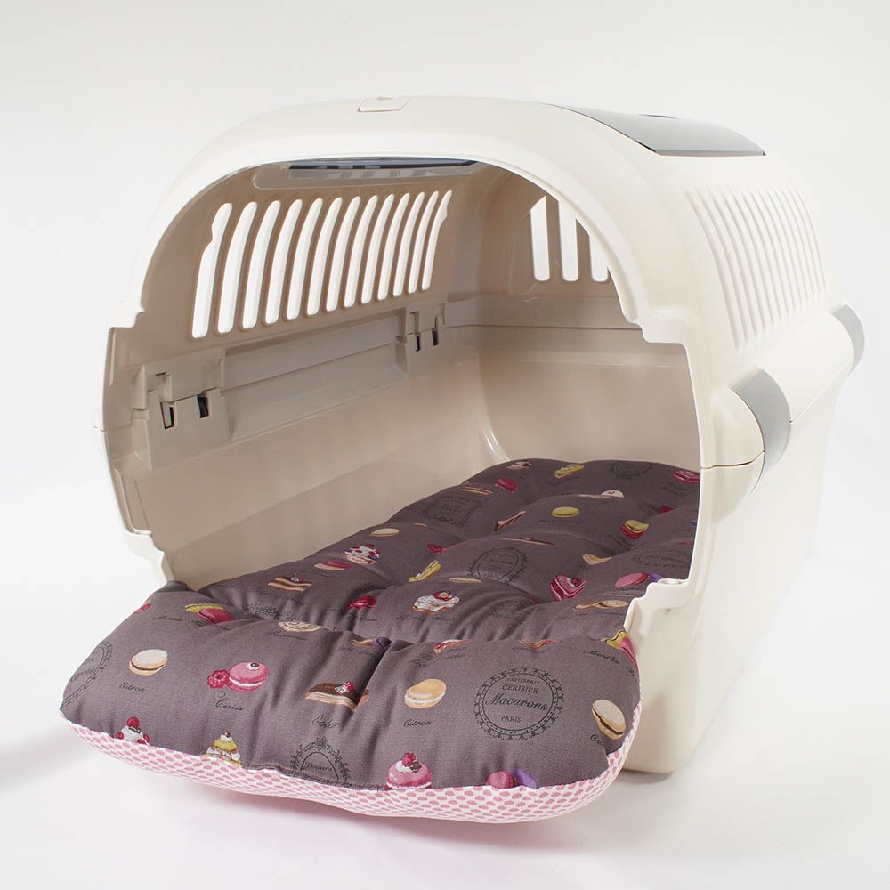 夏用 あごのせ縁無しクッション iCOLD 接触冷感 マカロンチョコ Mサイズ