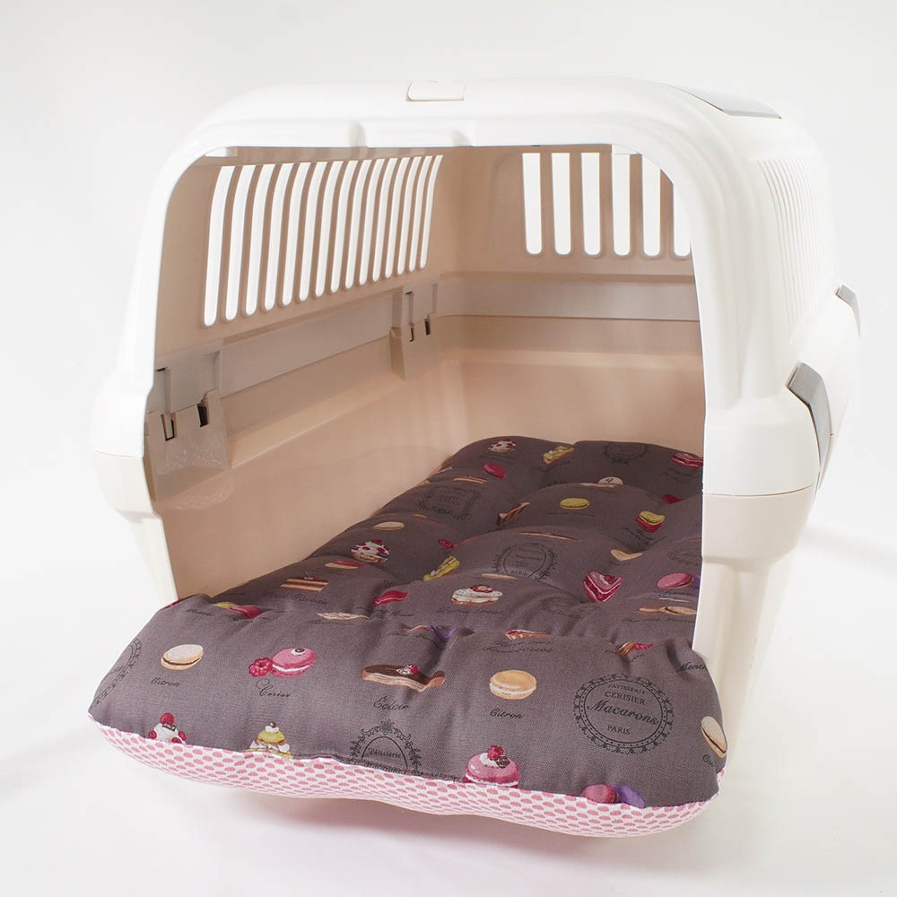 夏用 あごのせ縁無しクッション iCOLD 接触冷感 マカロンチョコ Mサイズ