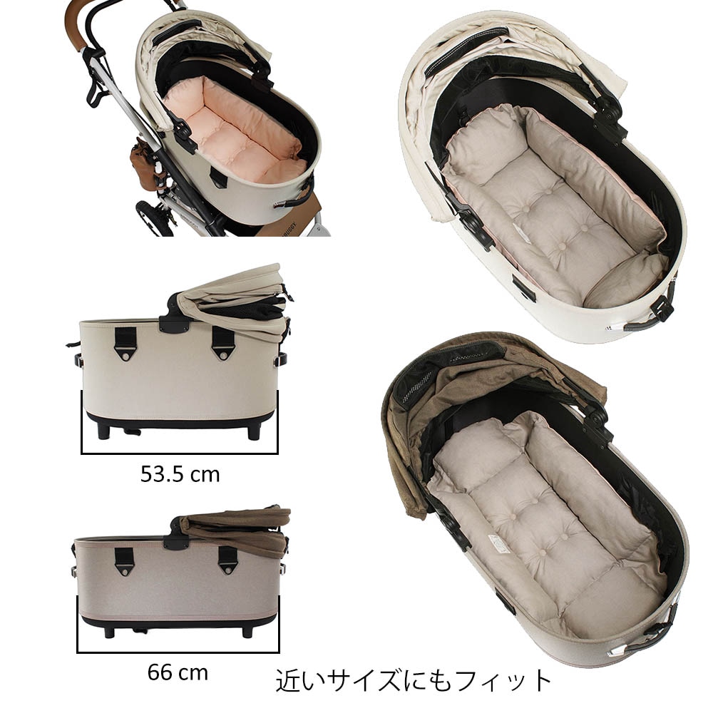 Helen's Via マルチフィット クレートクッション 犬用ベッド Sサイズ - 洗える ペットキャリー・プラスチックベッド・カート対応