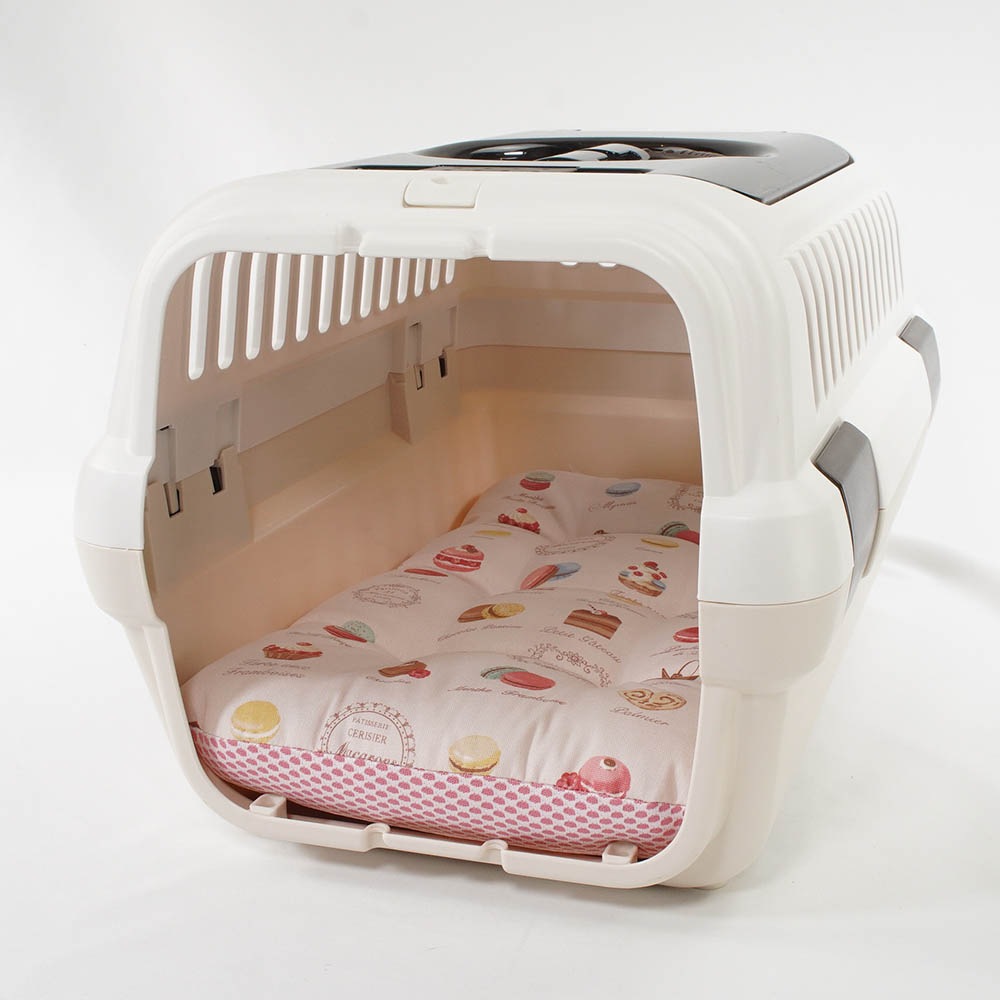 夏用縁無しクッションベッド iCOLD 接触冷感 マカロンピンク Sサイズ