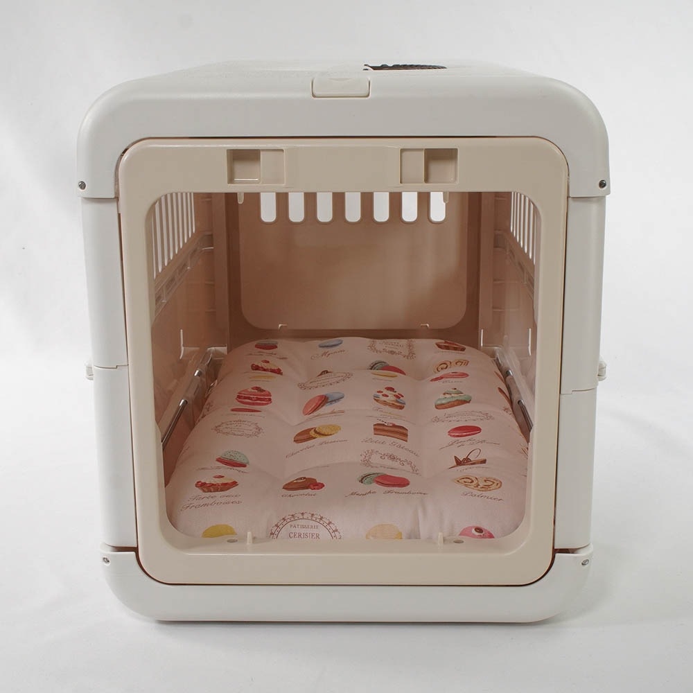 夏用縁無しクッションベッド iCOLD 接触冷感 マカロンピンク Sサイズ