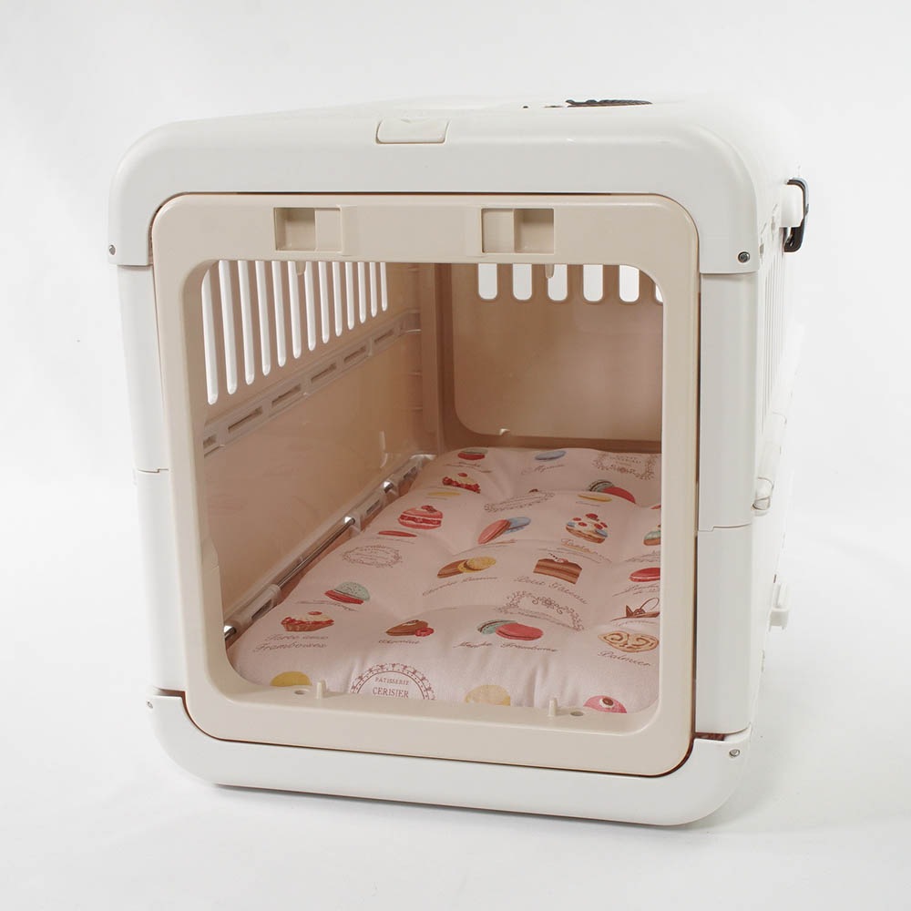 夏用縁無しクッションベッド iCOLD 接触冷感 マカロンピンク Sサイズ