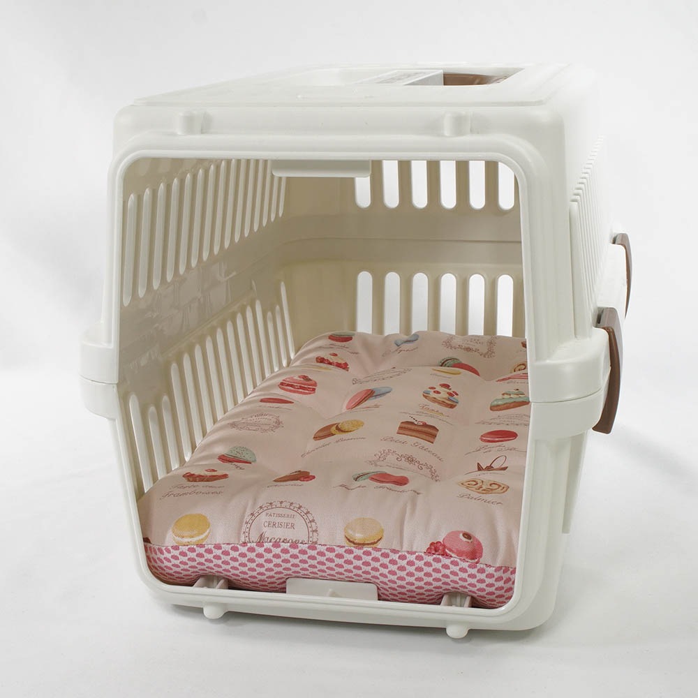 夏用縁無しクッションベッド iCOLD 接触冷感 マカロンピンク Sサイズ